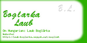 boglarka laub business card